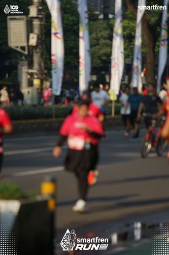 Race photo from Smartfren Run 2025 