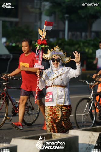 Race photo from Smartfren Run 2025 