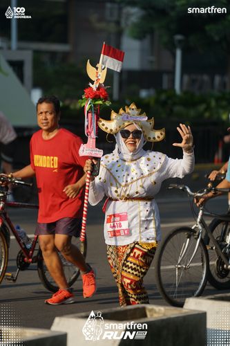Race photo from Smartfren Run 2025 