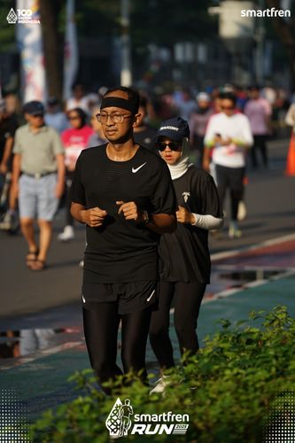 Race photo from Smartfren Run 2025 