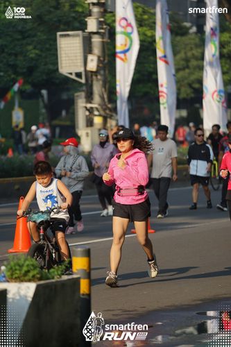 Race photo from Smartfren Run 2025 