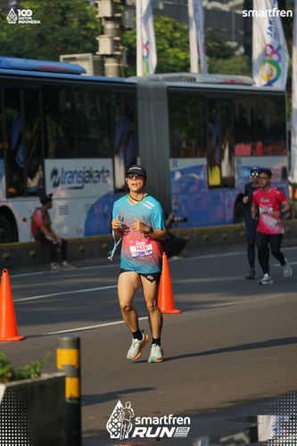 Race photo from Smartfren Run 2025 