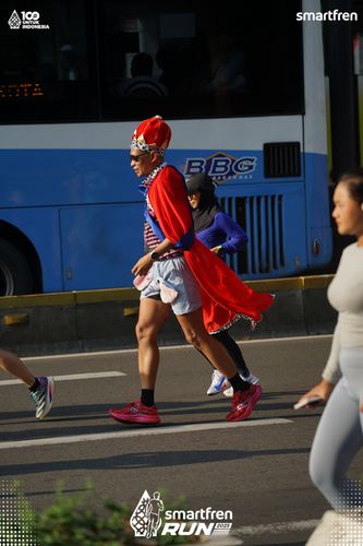 Race photo from Smartfren Run 2025 