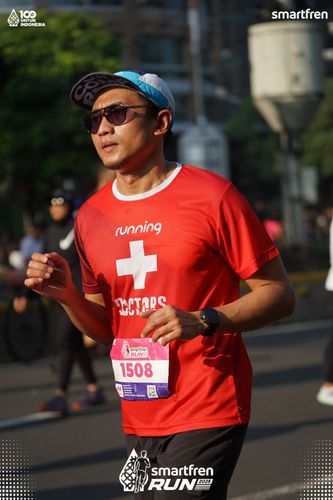 Race photo from Smartfren Run 2025 