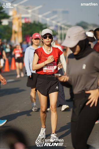 Race photo from Smartfren Run 2025 