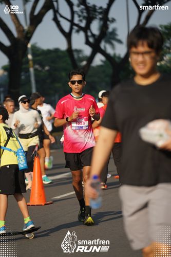 Race photo from Smartfren Run 2025 