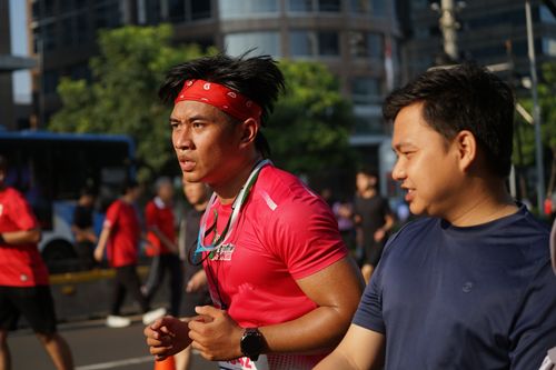 Race photo from Smartfren Run 2025 