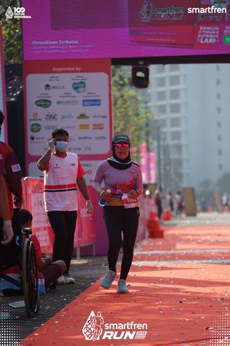 Race photo from Smartfren Run 2025 
