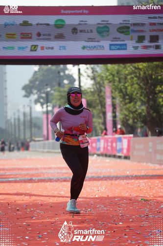 Race photo from Smartfren Run 2025 