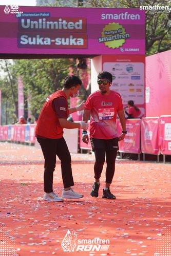 Race photo from Smartfren Run 2025 