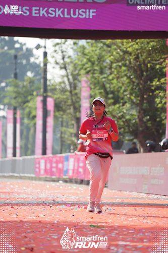 Race photo from Smartfren Run 2025 