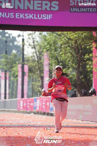Race photo from Smartfren Run 2025 
