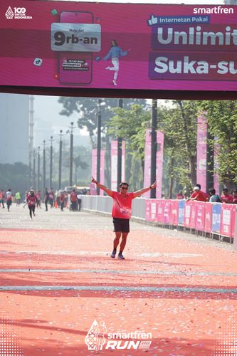Race photo from Smartfren Run 2025 