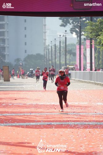 Race photo from Smartfren Run 2025 