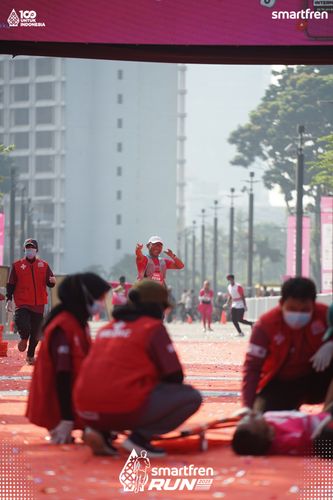 Race photo from Smartfren Run 2025 