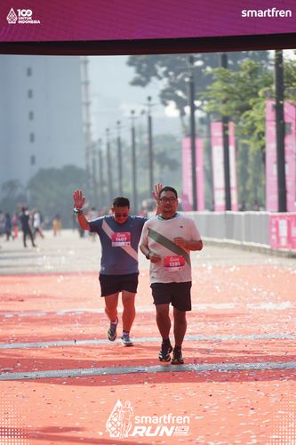 Race photo from Smartfren Run 2025 