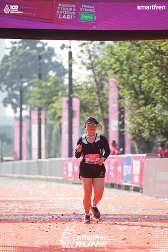 Race photo from Smartfren Run 2025 