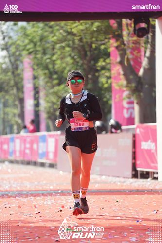Race photo from Smartfren Run 2025 
