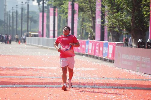 Race photo from Smartfren Run 2025 