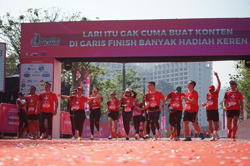 Race photo from Smartfren Run 2025 