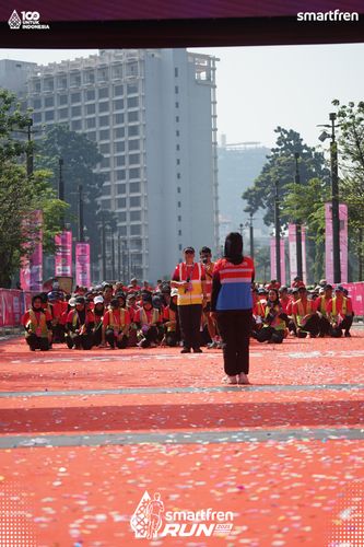 Race photo from Smartfren Run 2025 