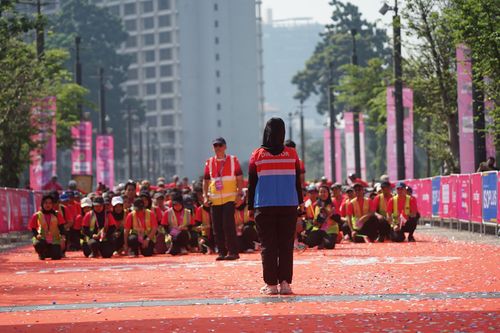 Race photo from Smartfren Run 2025 