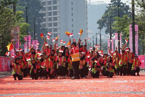 Race photo from Smartfren Run 2025 