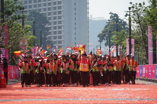 Race photo from Smartfren Run 2025 