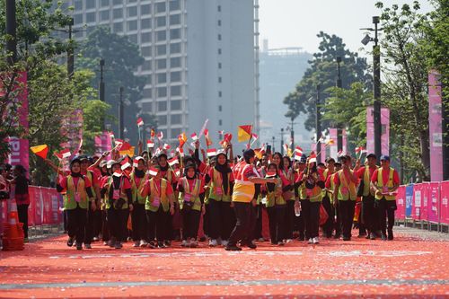 Race photo from Smartfren Run 2025 