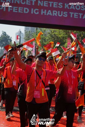 Race photo from Smartfren Run 2025 