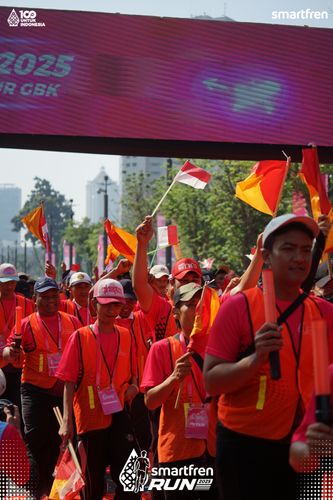 Race photo from Smartfren Run 2025 