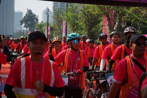 Race photo from Smartfren Run 2025 