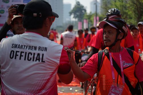 Race photo from Smartfren Run 2025 