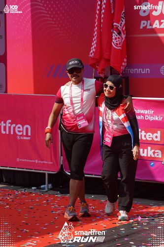 Race photo from Smartfren Run 2025 