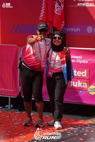 Race photo from Smartfren Run 2025 