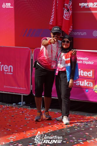 Race photo from Smartfren Run 2025 