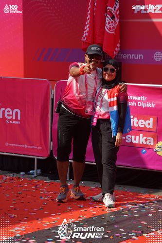 Race photo from Smartfren Run 2025 