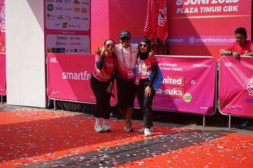Race photo from Smartfren Run 2025 