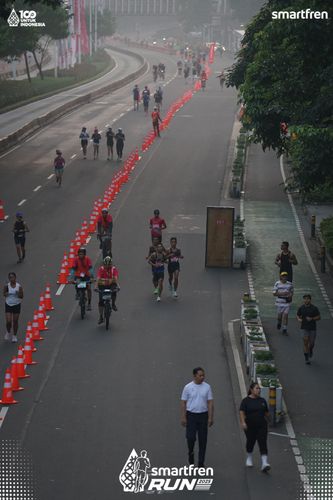 Race photo from Smartfren Run 2025 