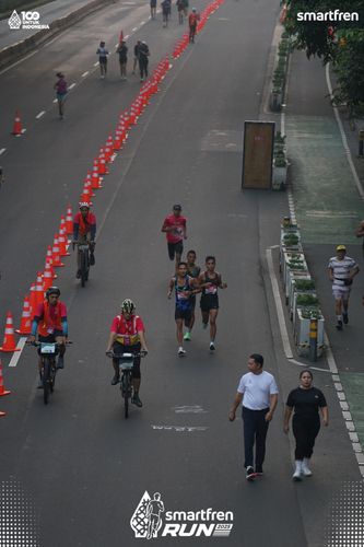Race photo from Smartfren Run 2025 