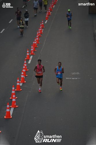 Race photo from Smartfren Run 2025 