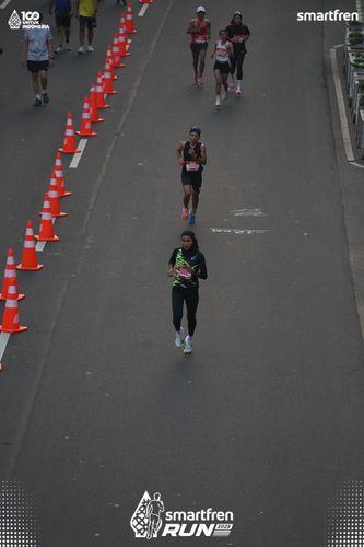 Race photo from Smartfren Run 2025 