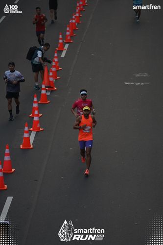 Race photo from Smartfren Run 2025 
