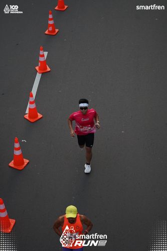 Race photo from Smartfren Run 2025 
