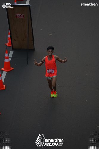 Race photo from Smartfren Run 2025 