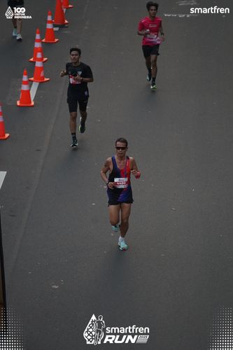 Race photo from Smartfren Run 2025 