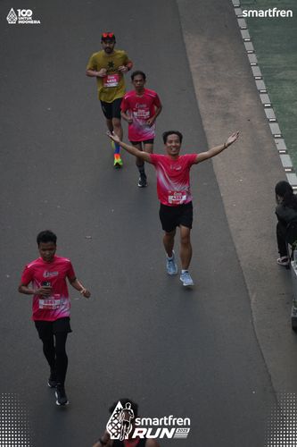 Race photo from Smartfren Run 2025 