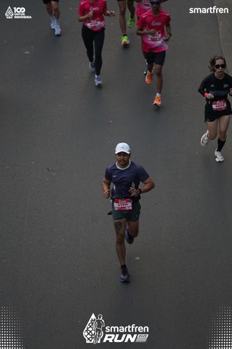 Race photo from Smartfren Run 2025 