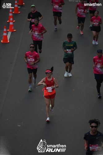 Race photo from Smartfren Run 2025 