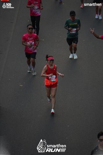 Race photo from Smartfren Run 2025 